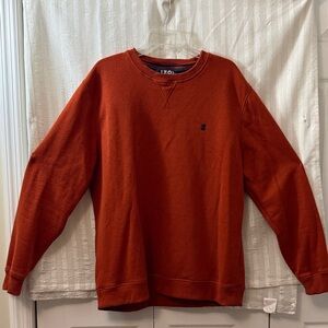 IZOD Men's Burnt Orange Crewneck Sweater, Size XL